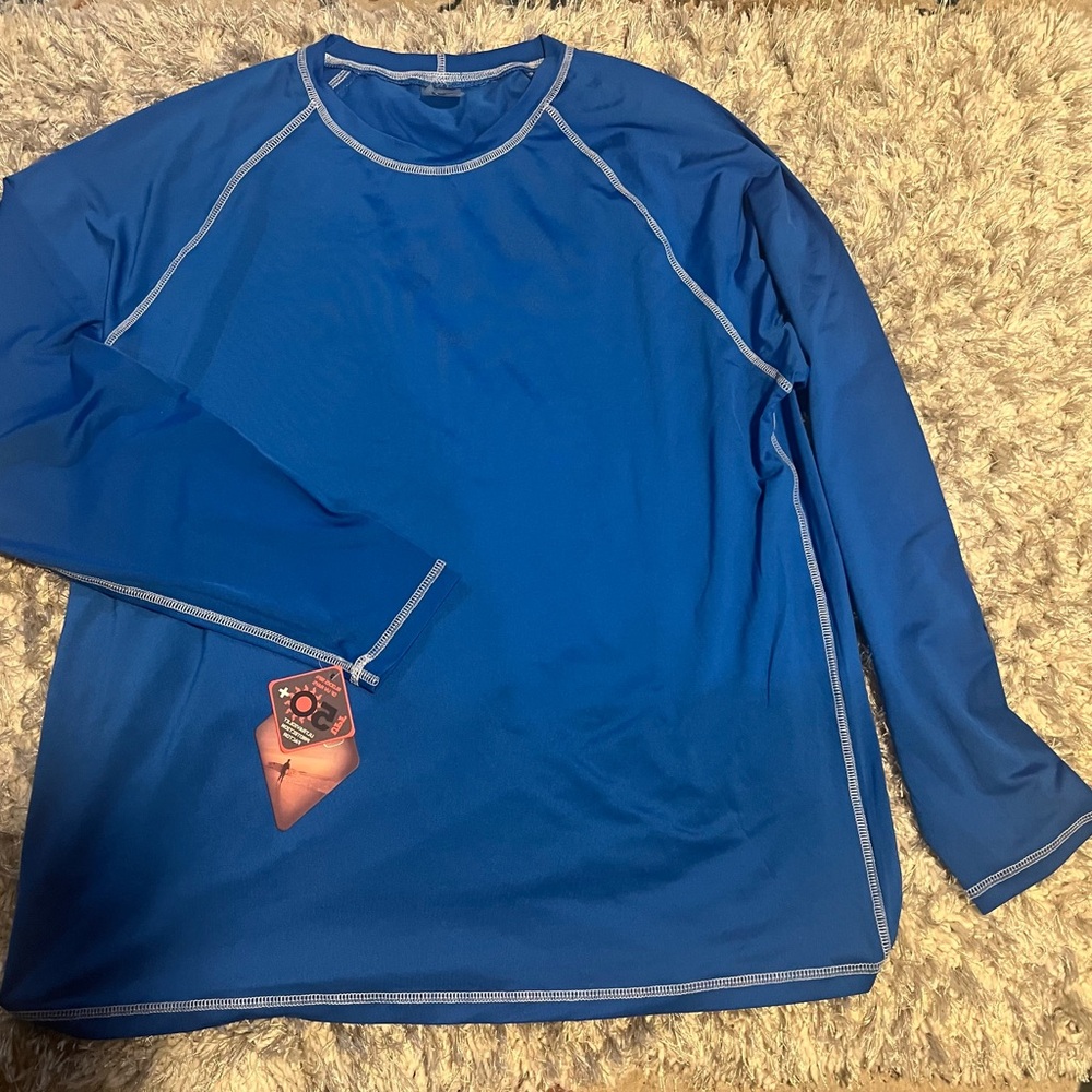 Men's Blue Swim Shirt